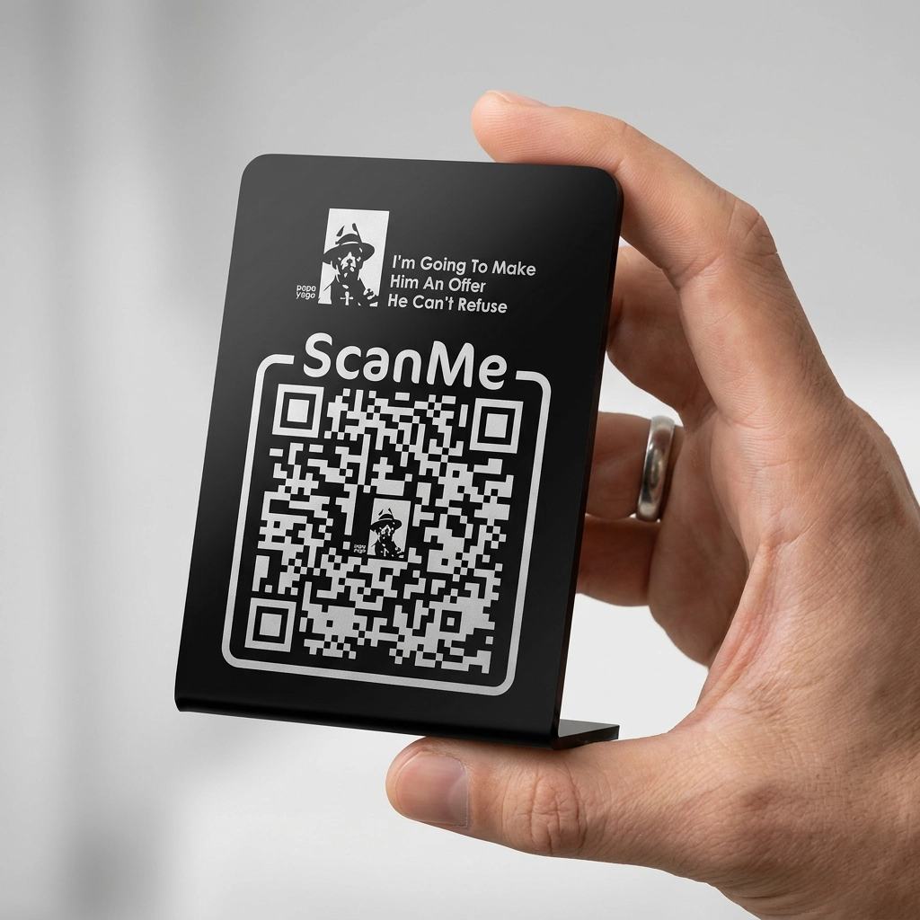 ستاند أكريليك QR